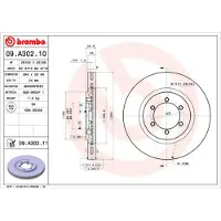 Brembo Jarrulevy 09.A302.11