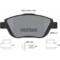 Textar Jarrupalasarja (4kpl), levyjarru 2488301