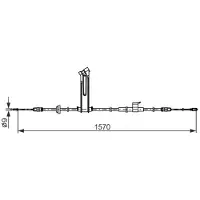 Bosch Vaijeri, käsijarru 1 987 482 833