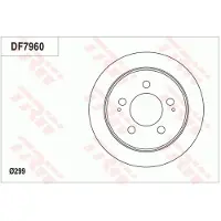 TRW Jarrulevy (1kpl) DF7960
