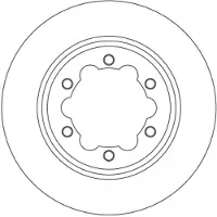 TRW Jarrulevy SINGLE DF6774S, 1 Kappale