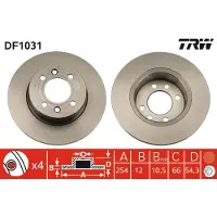 TRW Jarrulevy DF1031