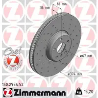 ZIMMERMANN Jarrulevy (1kpl) 150.2954.52