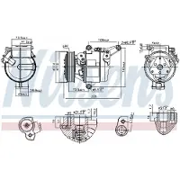 Nissens Kompressori, ilmastointilaite 890948