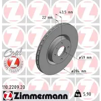ZIMMERMANN Jarrulevy (1kpl) 110.2209.20