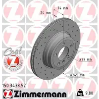 ZIMMERMANN Jarrulevy ZIMMERMANN 150.3438.52