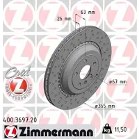ZIMMERMANN Jarrulevy (1kpl) 400.3697.20