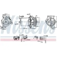 Nissens Kompressori, ilmastointilaite 890172