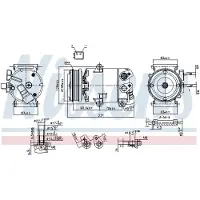 Nissens Kompressori, ilmastointilaite 890588