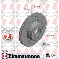 ZIMMERMANN Jarrulevy (1kpl) 150.1279.52