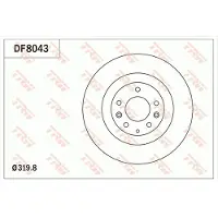 TRW Jarrulevy (1kpl) DF8043