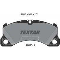 Textar Jarrupalasarja (4kpl), levyjarru 2500703