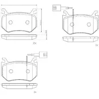 Brembo Jarrupalasarja (4kpl), levyjarru P 23 184