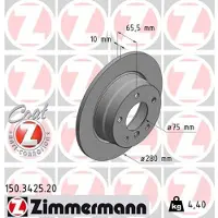 ZIMMERMANN Jarrulevy (1kpl) 150.3425.20