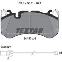 Textar Jarrupalasarja (4kpl), levyjarru 2445501
