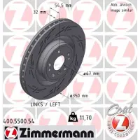 ZIMMERMANN Jarrulevy (1kpl) 400.5500.54