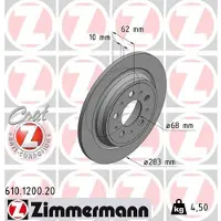 ZIMMERMANN Jarrulevy (1kpl) 610.1200.20