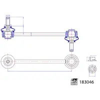 FEBI BILSTEIN Tanko, kallistuksenvaimennin 183046