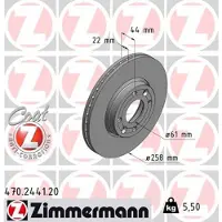 ZIMMERMANN Jarrulevy (1kpl) 470.2441.20