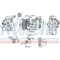 Nissens Kompressori, ilmastointilaite 890210