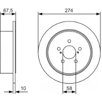 Bosch Jarrulevy (1kpl) 0 986 479 A82