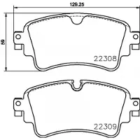 Brembo Jarrupalasarja (4kpl), levyjarru P85154NX