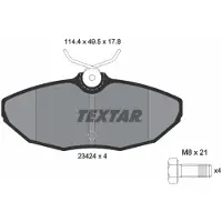Textar Jarrupalasarja (4kpl), levyjarru 2342401