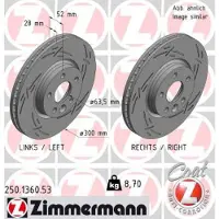 ZIMMERMANN Jarrulevy ZIMMERMANN 250.1360.53