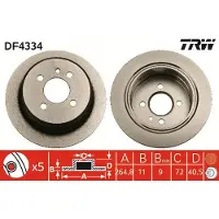 TRW Jarrulevy (1kpl) DF4334