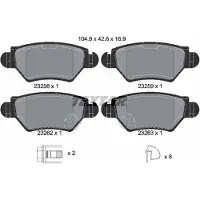 Textar Jarrupalasarja (4kpl), levyjarru 2325803