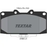 Textar Jarrupalasarja (4kpl), levyjarru 2185401