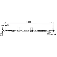 Bosch Vaijeri, käsijarru 1 987 482 294 oikea