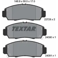 Textar Jarrupalasarja (4kpl), levyjarru 2372901
