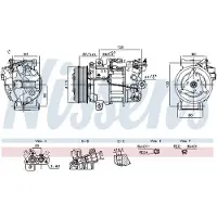 Nissens Kompressori, ilmastointilaite 891042