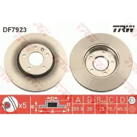 TRW Jarrulevy (1kpl) DF7923