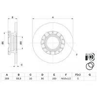 Bosch Jarrulevy (1kpl) 0 986 479 F62