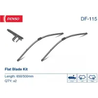 Denso Pyyhkijänsulka Flat Blades DF-115, 650mm, Edessä, 2 Kappale