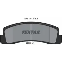 Textar Jarrupalasarja (4kpl), levyjarru 2066001