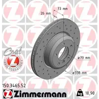ZIMMERMANN Jarrulevy (1kpl) 150.3465.52
