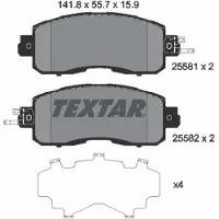 Textar Jarrupalasarja (4kpl), levyjarru 2558101
