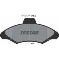 Textar Jarrupalasarja (4kpl), levyjarru 2117105