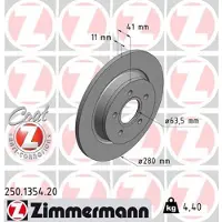 ZIMMERMANN Jarrulevy (1kpl) 250.1354.20