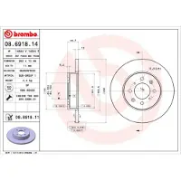 Brembo Jarrulevy (1kpl) 08.6918.11