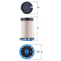 MAHLE ORIGINAL Polttoainesuodatin KX 592
