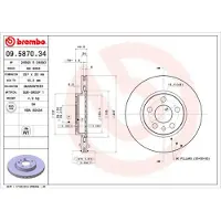 Brembo Jarrulevy (1kpl) 09.5870.34