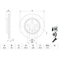 Bosch Jarrulevy (1kpl) 0 986 479 F53