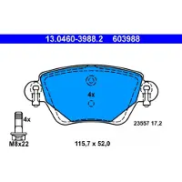 Ate Jarrupalat Taka, 13.0460-3988.2 - Ford - Mondeo. Renault - Kangoo. Jaguar - X-type