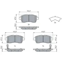 Bosch Jarrupalasarja (4kpl), levyjarru 0 986 460 075