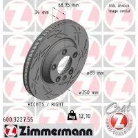 ZIMMERMANN Jarrulevy ZIMMERMANN 600.3227.55
