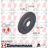 ZIMMERMANN Jarrulevy (1kpl) 600.3250.52